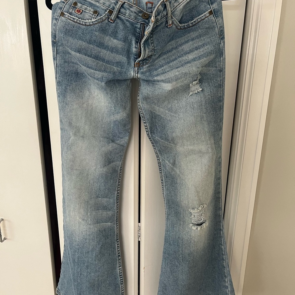 Girls size 5 flares leg jeans